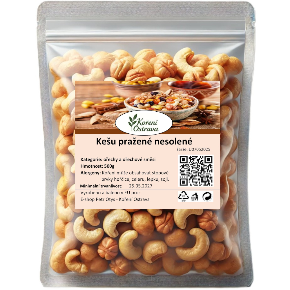 Kešu pražené nesolené