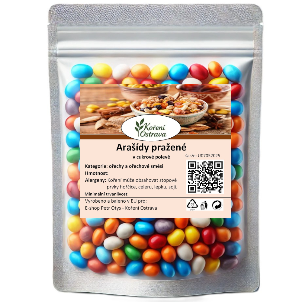 Arašídy pražené v cukrové polevě (Kamínky)