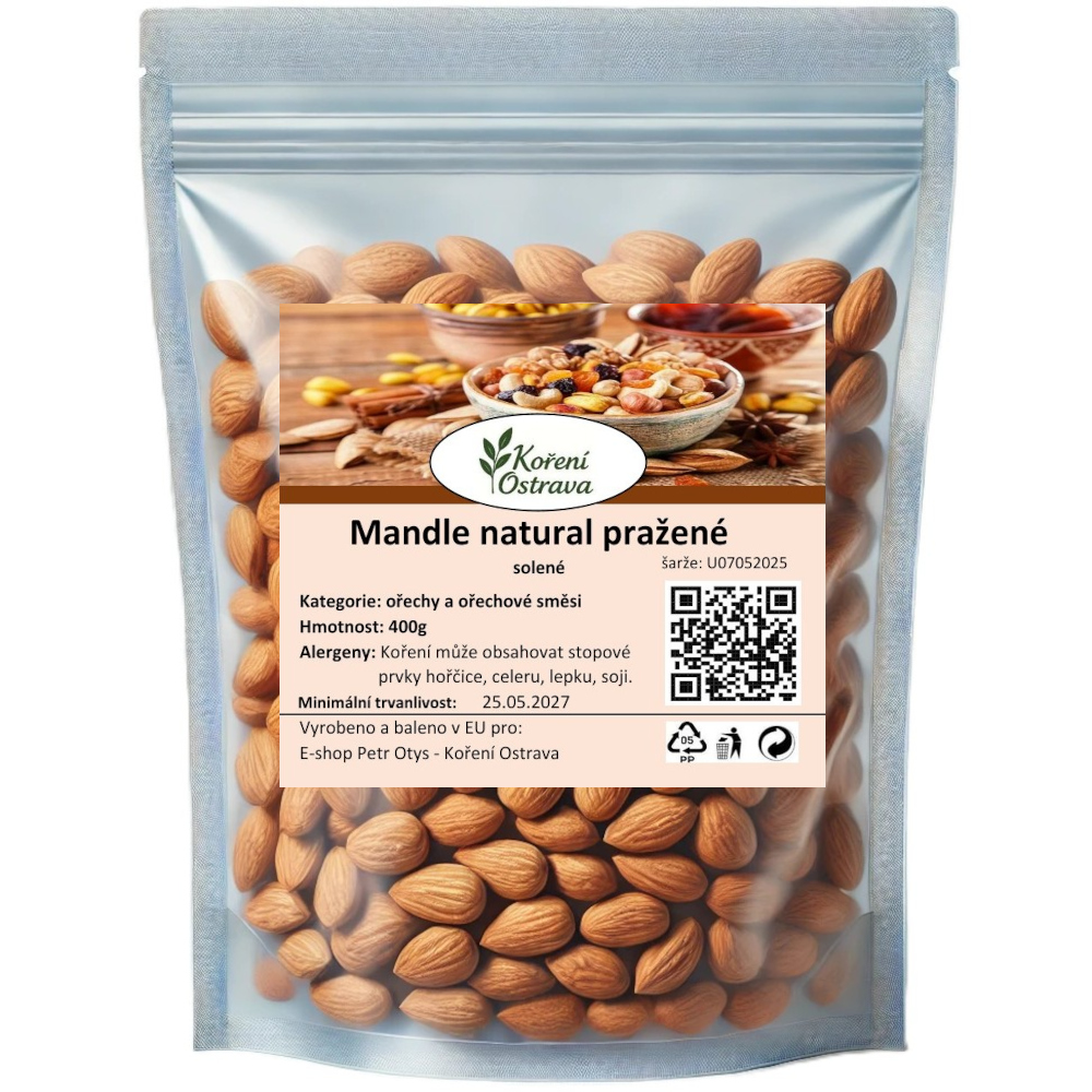 Mandle natural pražené solené