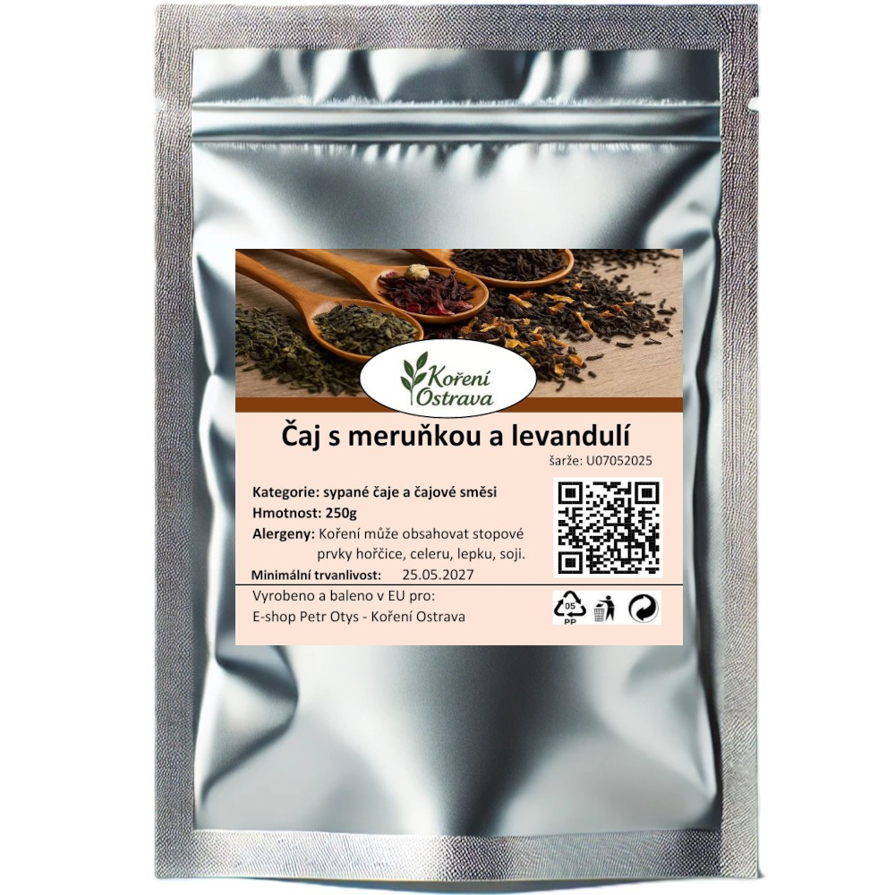 Čaj s meruňkou a levandulí