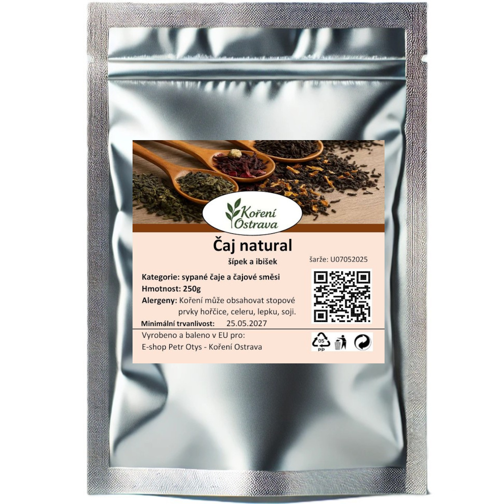 Čaj natural šípek a ibišek