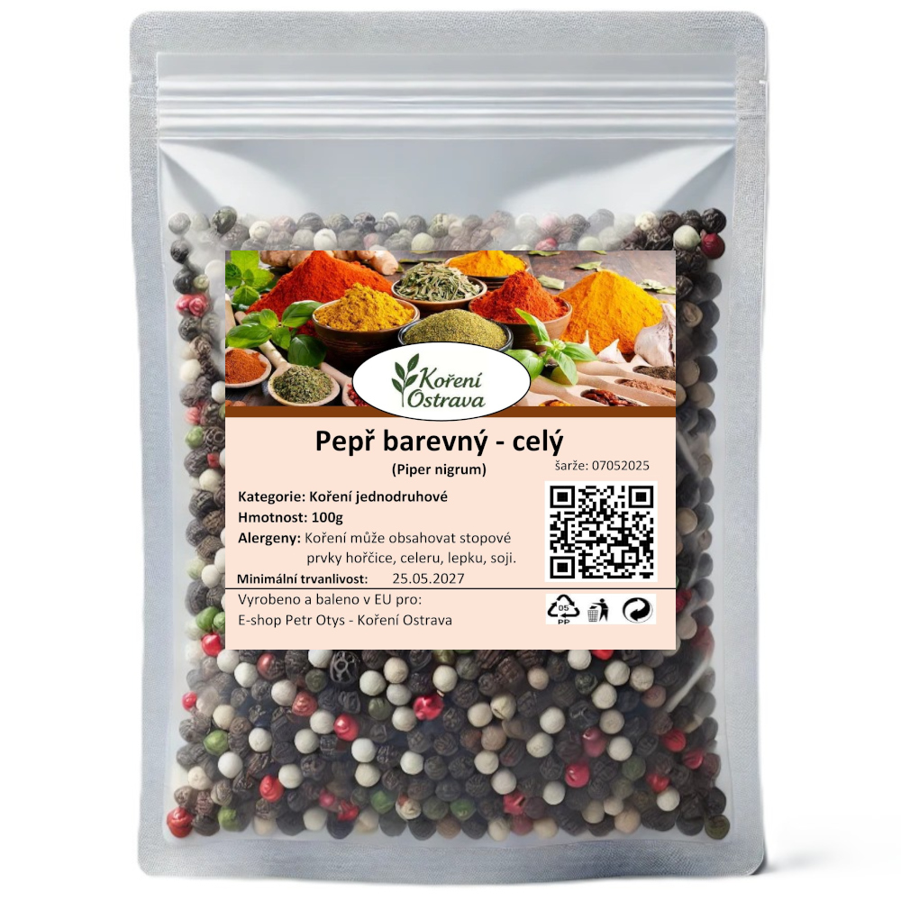 Pepř barevný - celý