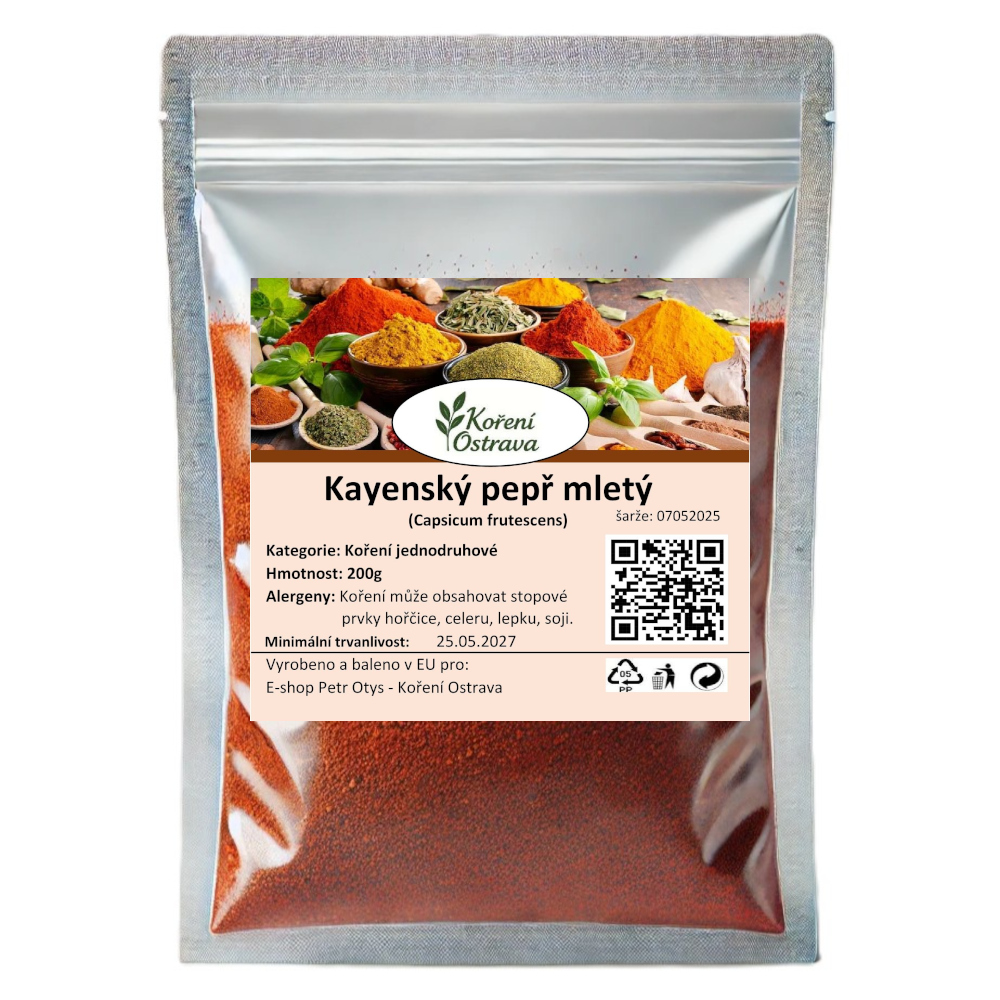 Kayenský pepř mletý