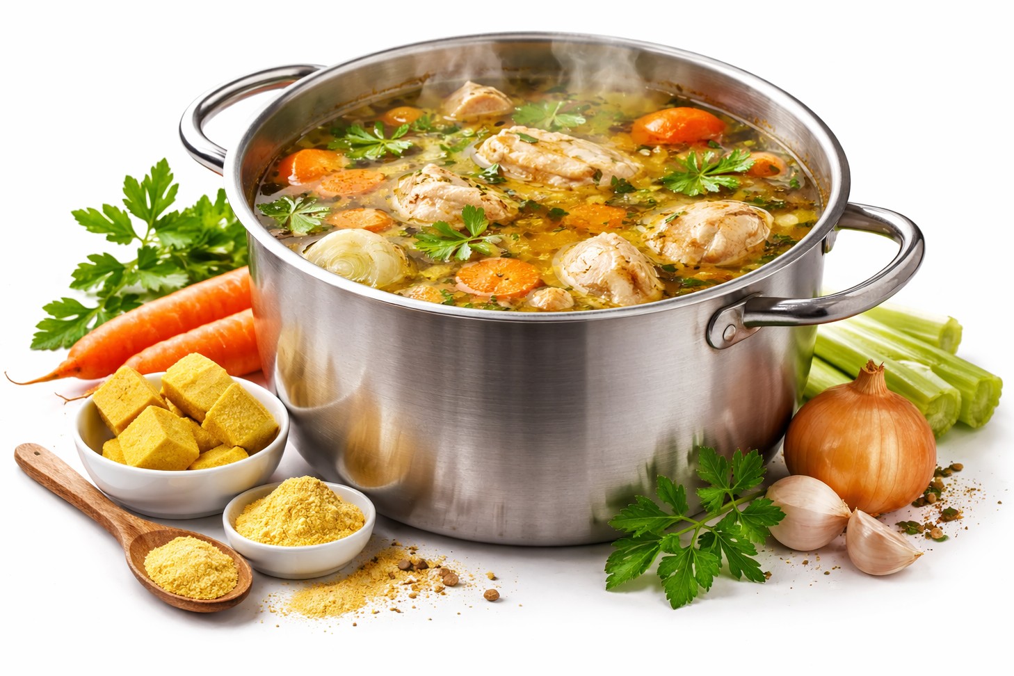 VÝVARY A BUJÓNY - základní dochucení pro polévky, vývary a domácí vaření.