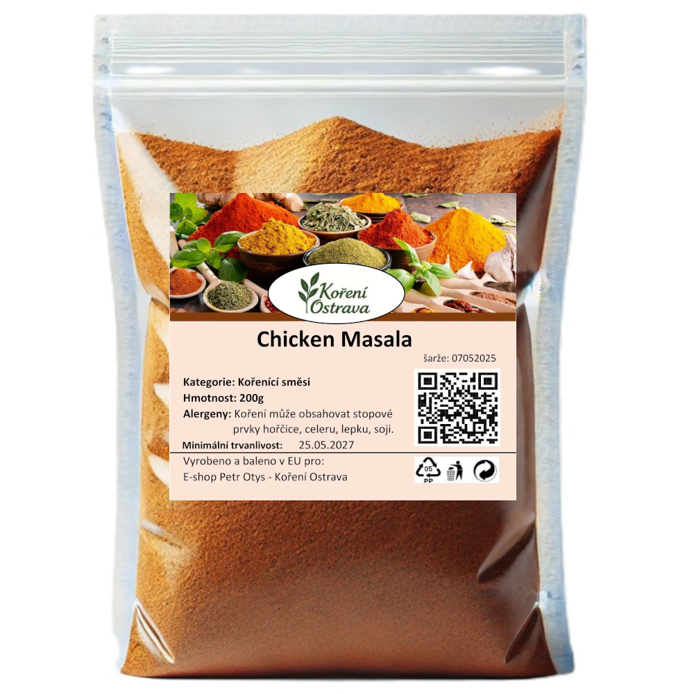 Chicken masala – orientální směs pro exotickou úpravu kuřete