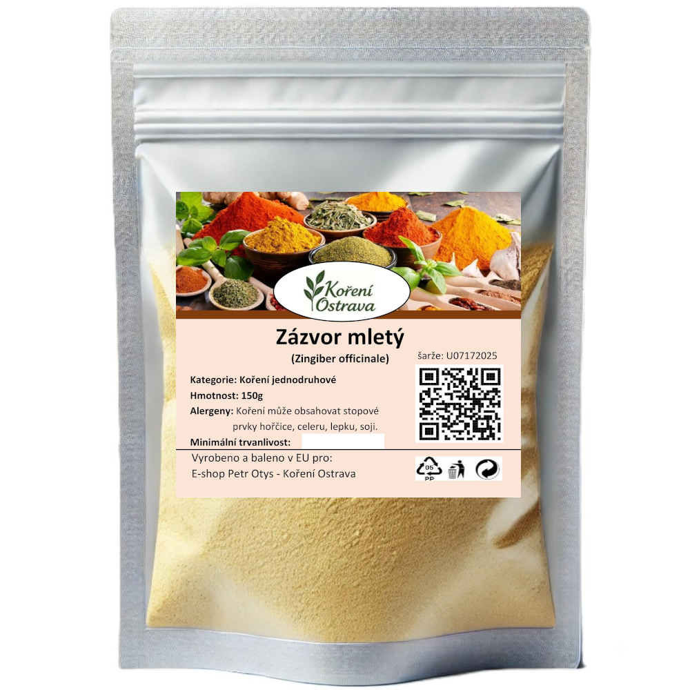 Zázvor mletý – kořenitý profil do nápojů