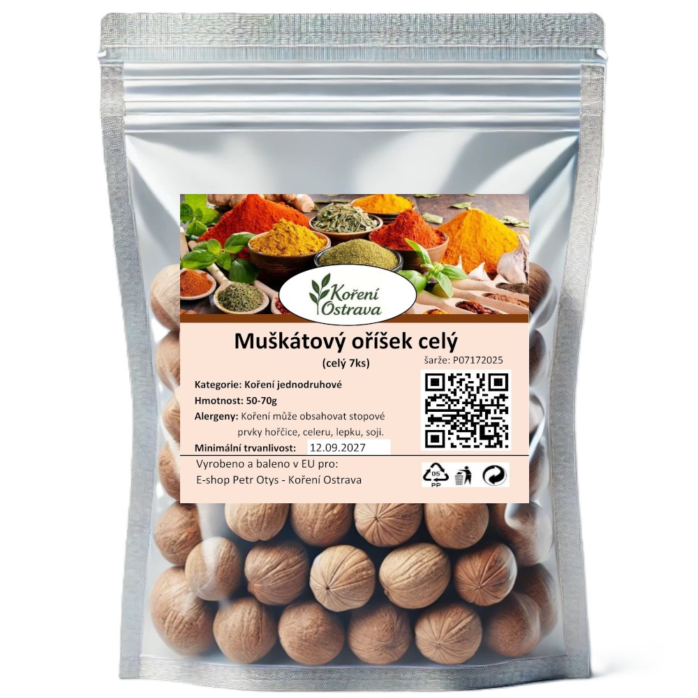 Muškátový oříšek – hřejivý charakter směsí