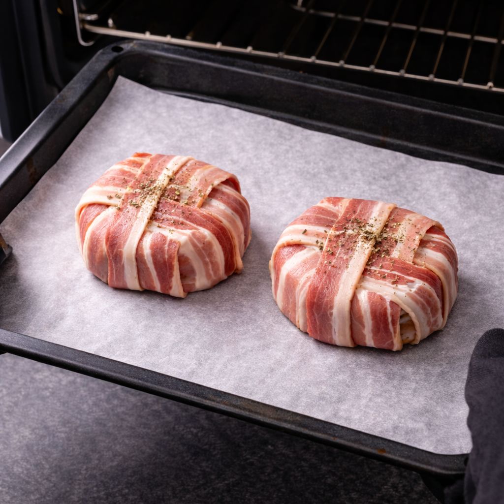 Zabalené hermelíny vložte do trouby.