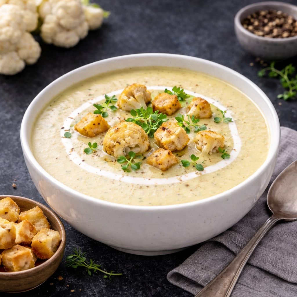 Květáková krémová polévka