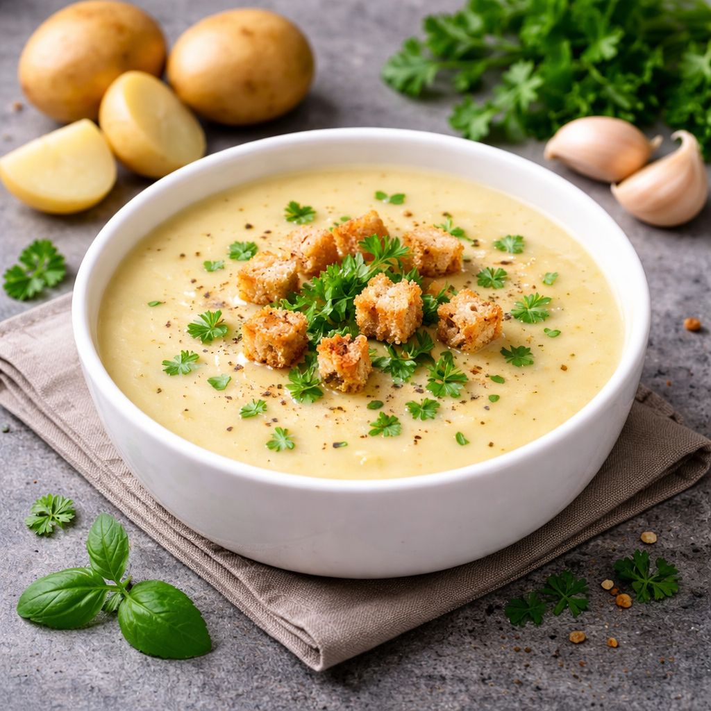 Bramborová krémová polévka