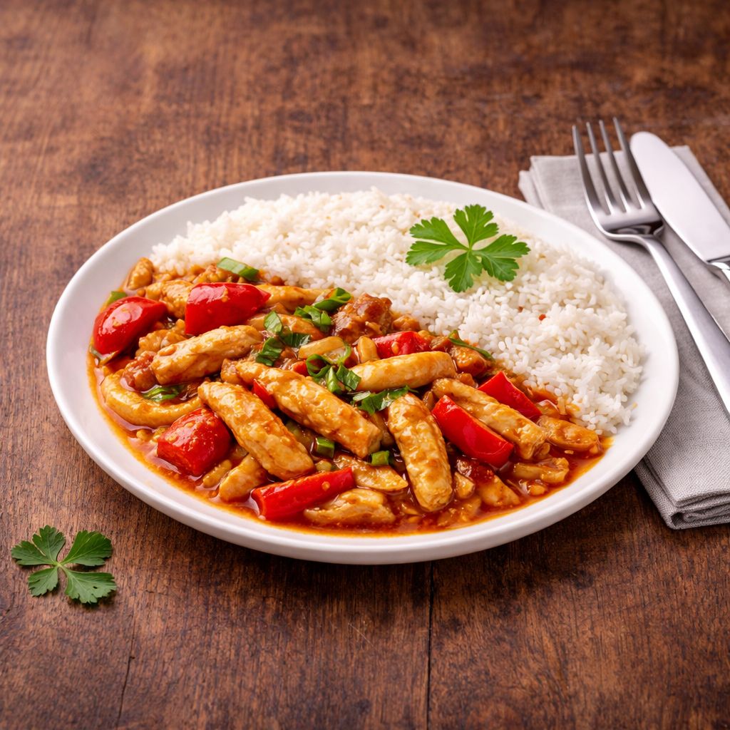 Česká čína s kuřecím masem