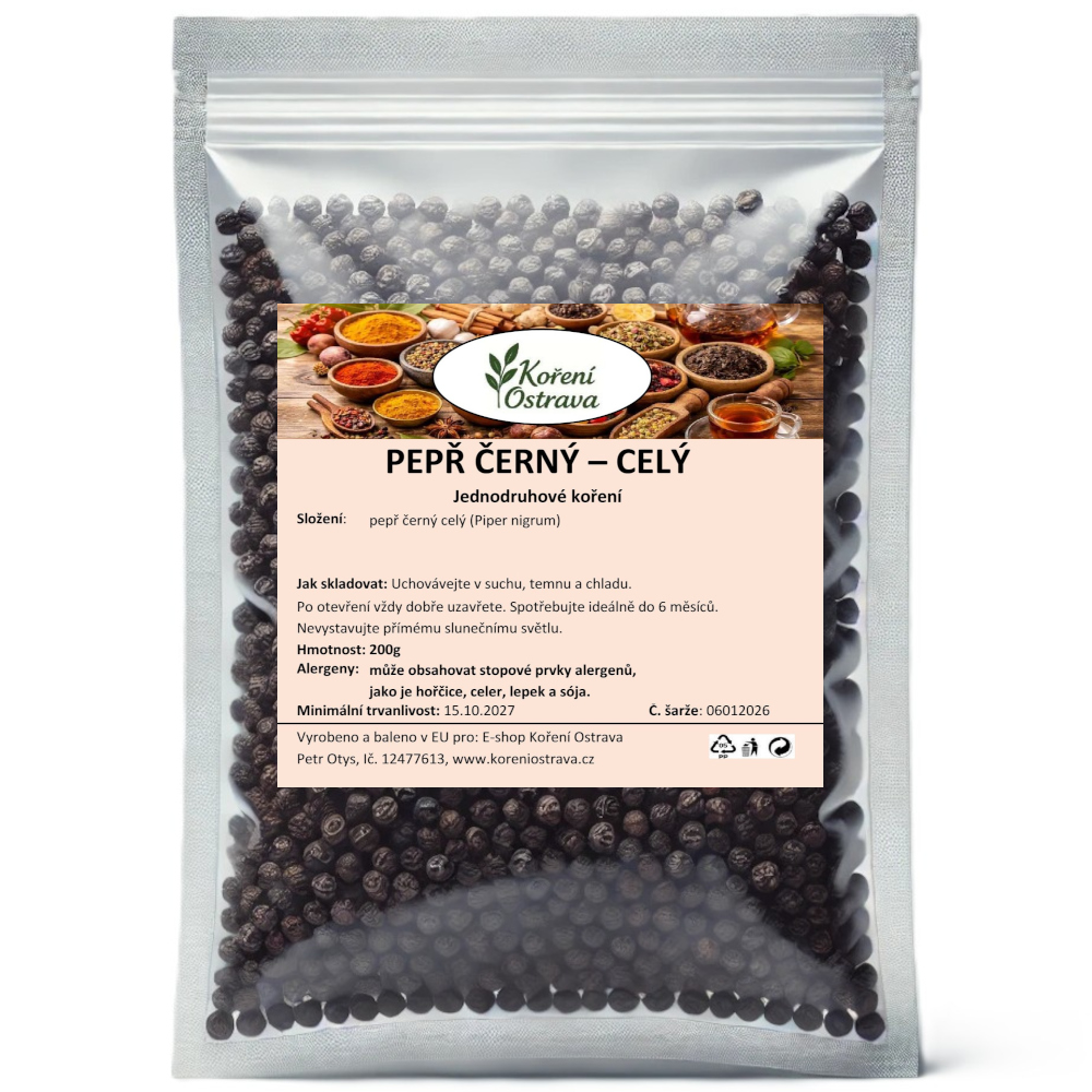 Pepř černý - celý