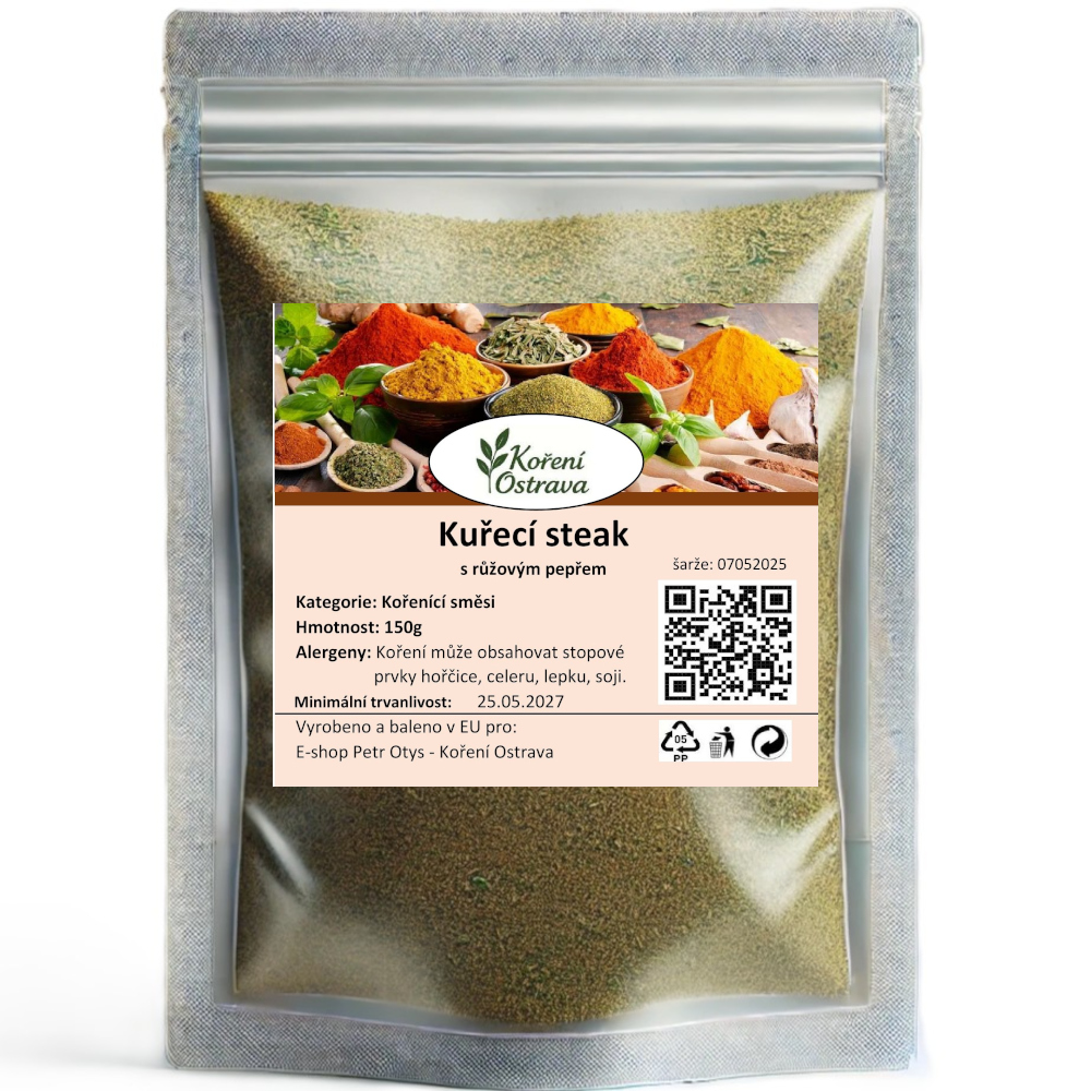 Kuřecí steak s růžovým pepřem