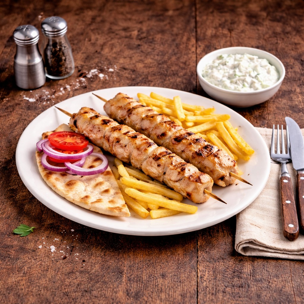 Kuřecí souvlaki
