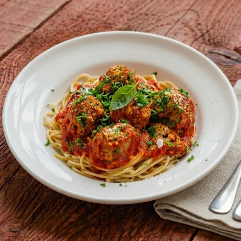 Spaghetti s masovými koulemi