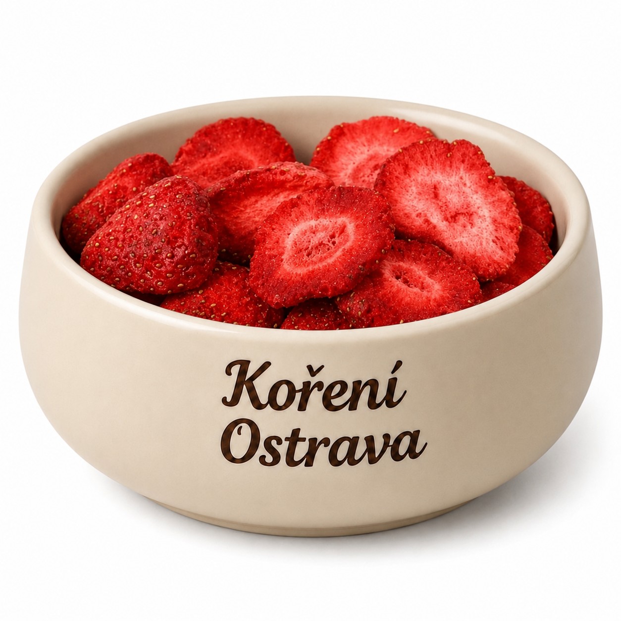 3. Jahody plátky sušené mrazem.
