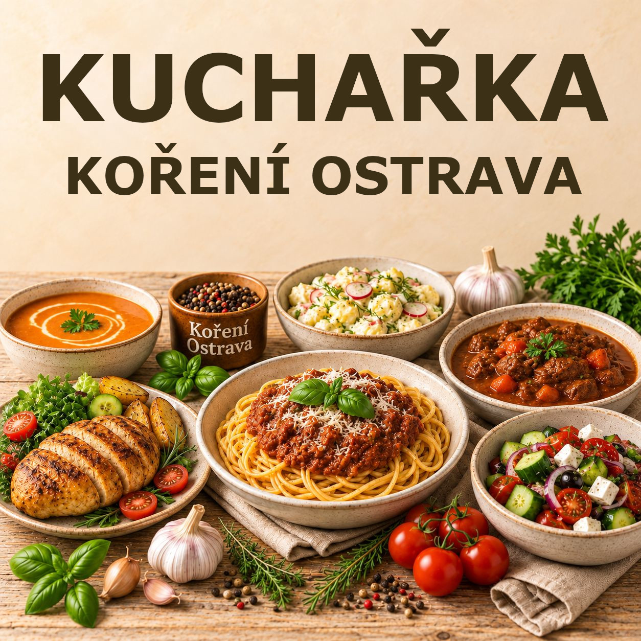 V kuchařce Koření Ostrava si prohlédněte desítky osvědčených receptů, kuchařských tipů a inspirace z české i světové kuchyně.